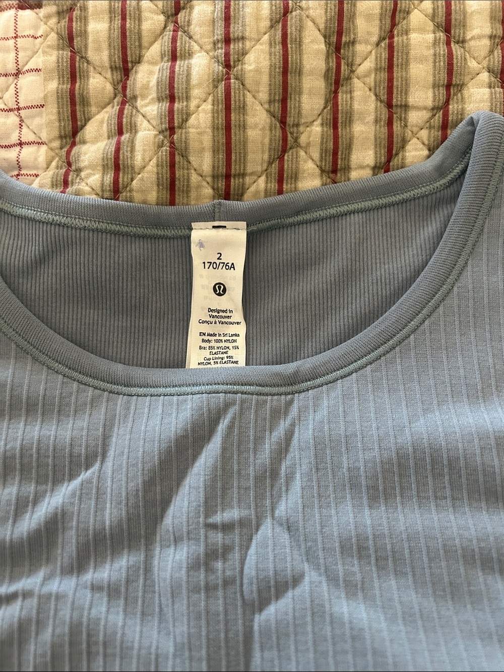 lululemon athletica Ebb To Street Ribbed Long Sleeve Top - Grey Blue - Picture 2 of 6